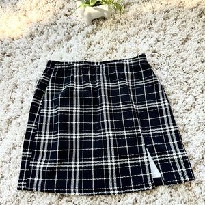 Super cute slotted schoolgirl stretchy going out evening mini skirt